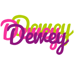 Dewey flowers logo