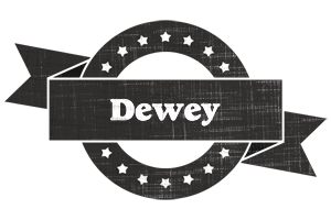 Dewey grunge logo