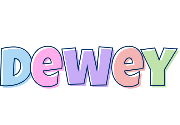 Dewey pastel logo