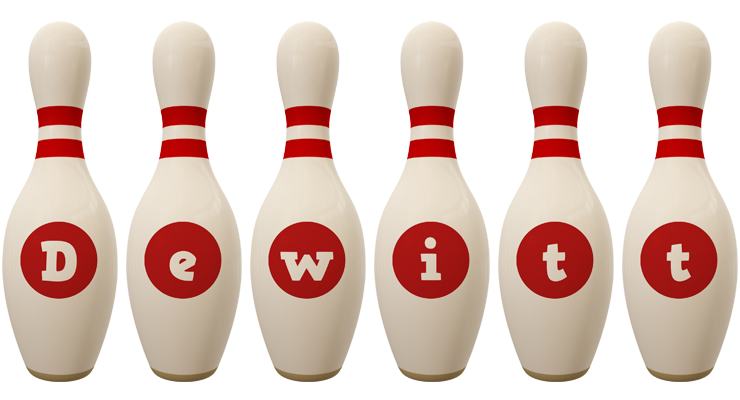 Dewitt bowling-pin logo
