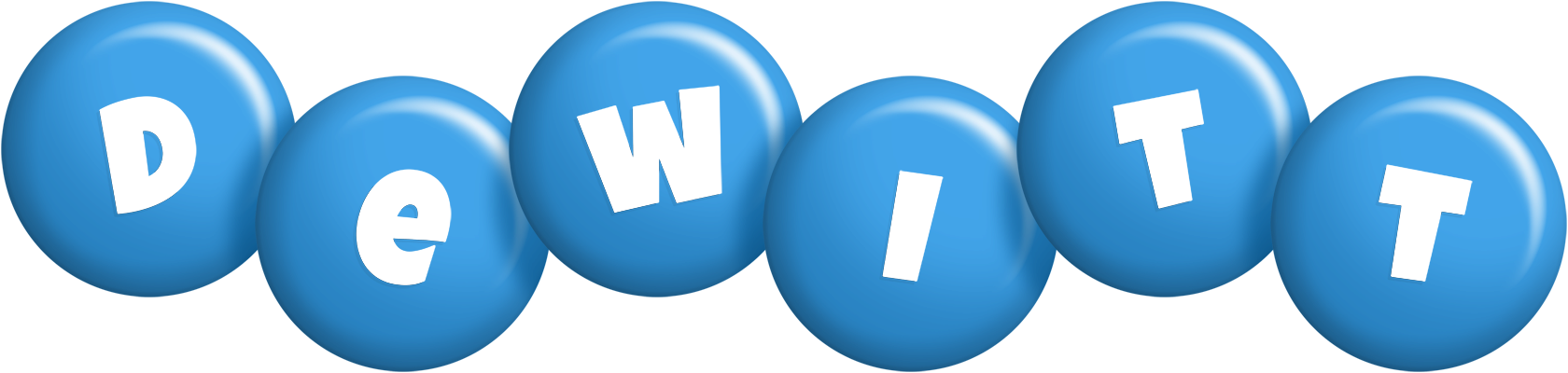 Dewitt candy-blue logo