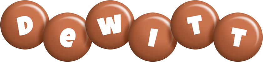 Dewitt candy-brown logo