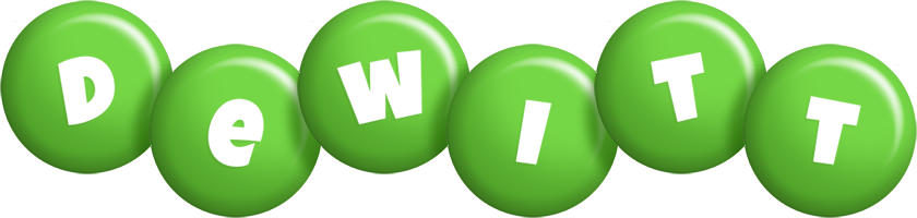 Dewitt candy-green logo