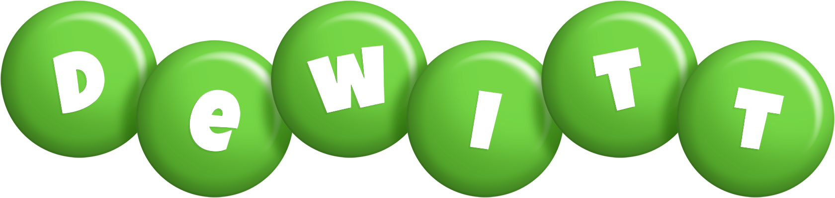 Dewitt candy-green logo