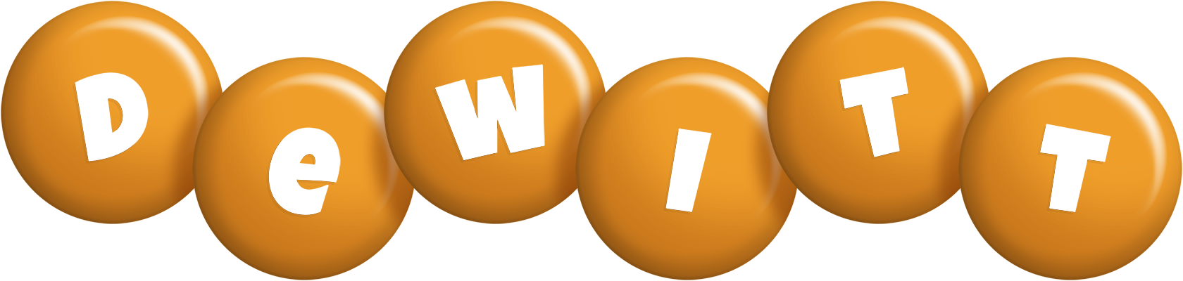 Dewitt candy-orange logo