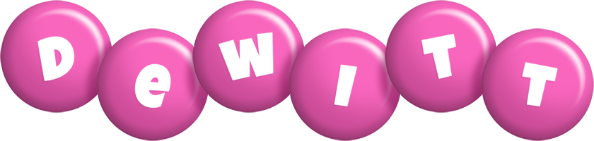 Dewitt candy-pink logo