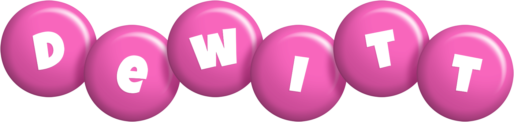 Dewitt candy-pink logo