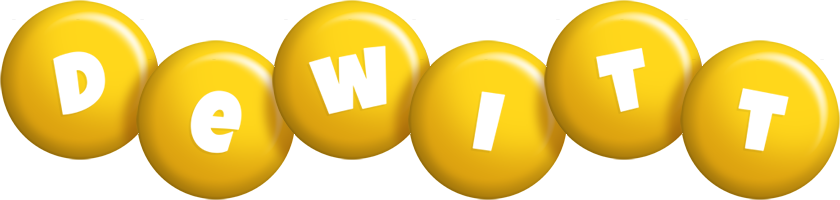 Dewitt candy-yellow logo