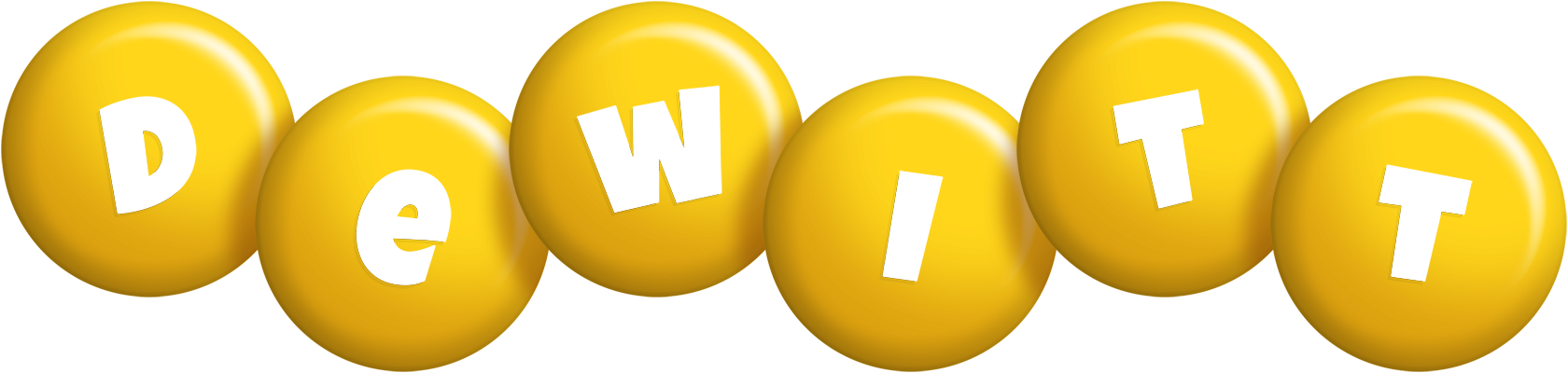 Dewitt candy-yellow logo