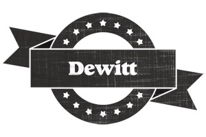 Dewitt grunge logo