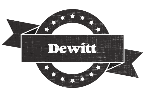 Dewitt grunge logo
