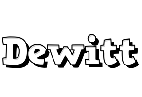 Dewitt snowing logo