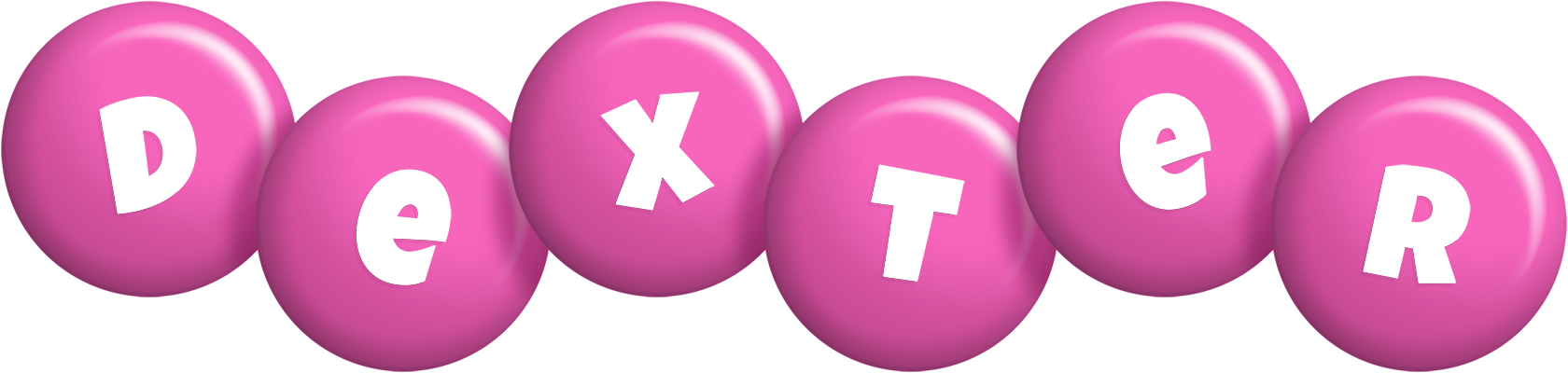 Dexter candy-pink logo