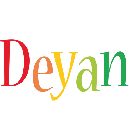 Deyan birthday logo