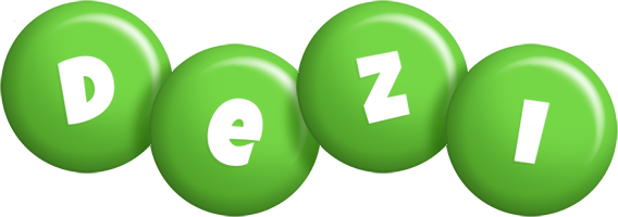 Dezi candy-green logo