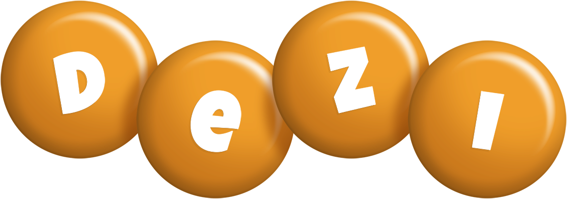 Dezi candy-orange logo