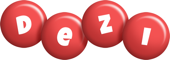 Dezi candy-red logo