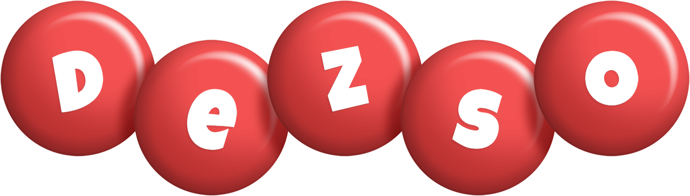 Dezso candy-red logo