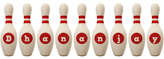 Dhananjay bowling-pin logo