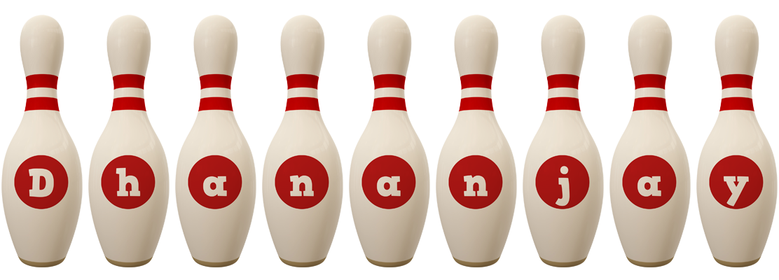Dhananjay bowling-pin logo