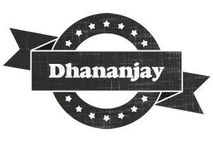 Dhananjay grunge logo