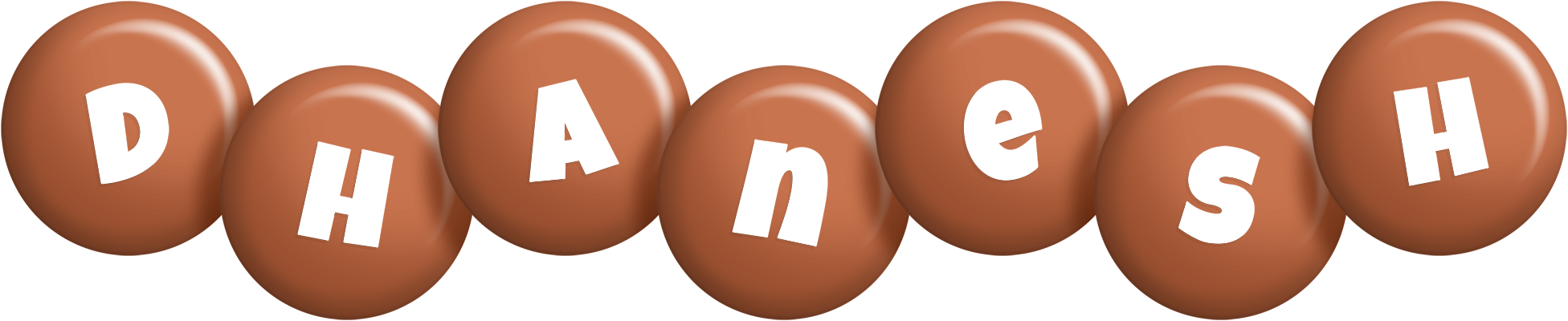 Dhanesh candy-brown logo