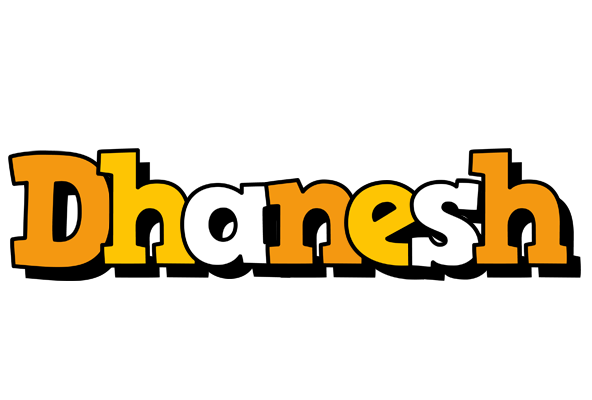 Dhanesh cartoon logo