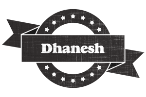 Dhanesh grunge logo