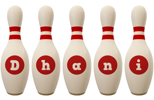 Dhani bowling-pin logo