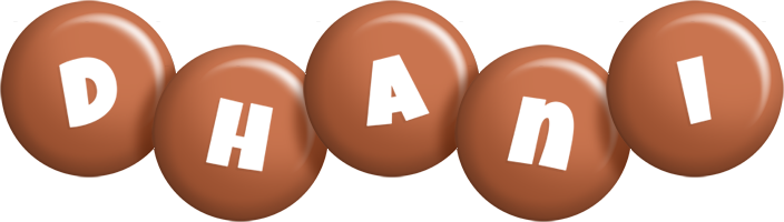 Dhani candy-brown logo
