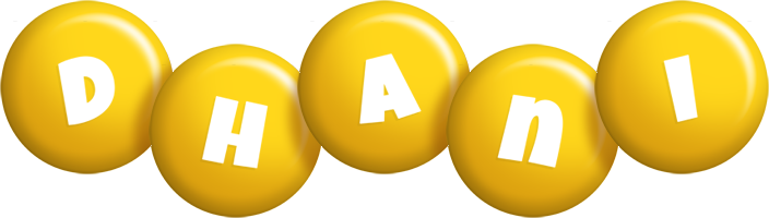 Dhani candy-yellow logo