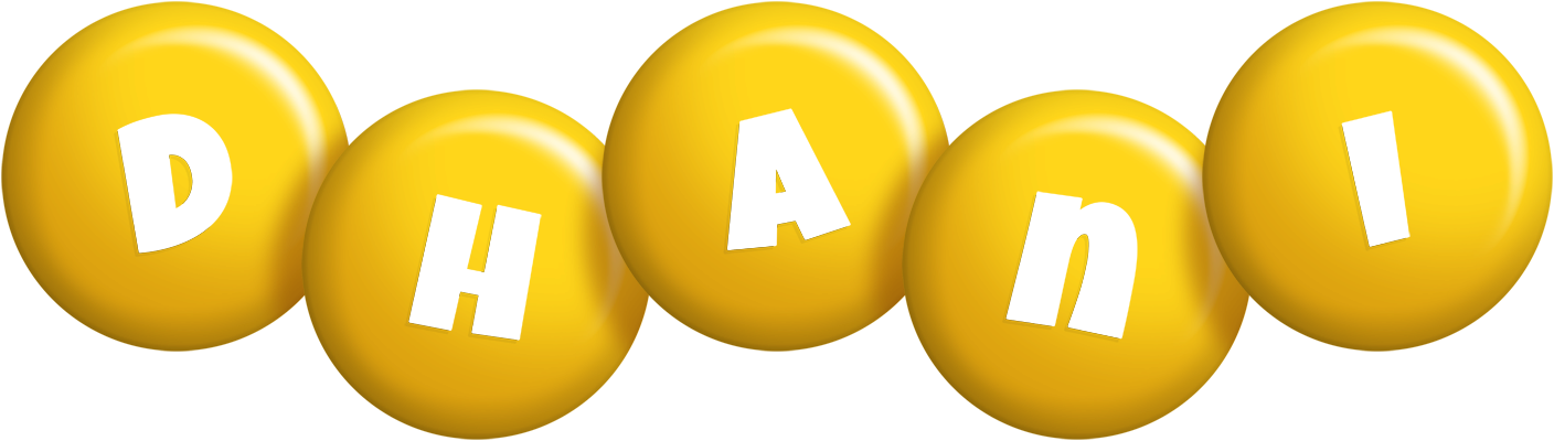 Dhani candy-yellow logo
