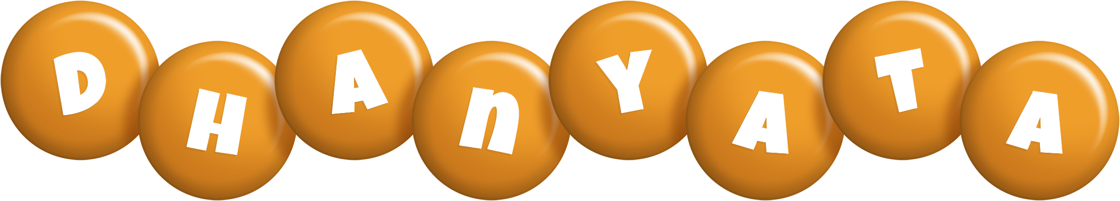 Dhanyata candy-orange logo