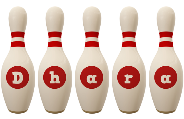 Dhara bowling-pin logo
