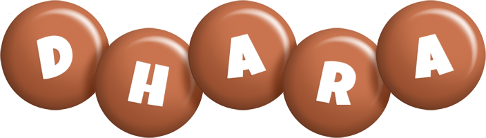 Dhara candy-brown logo