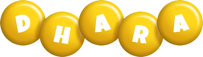 Dhara candy-yellow logo