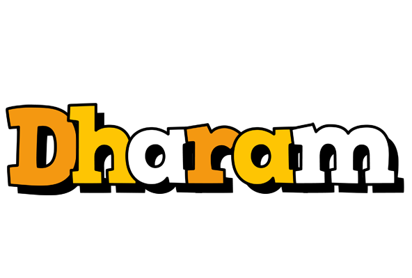 Dharam cartoon logo