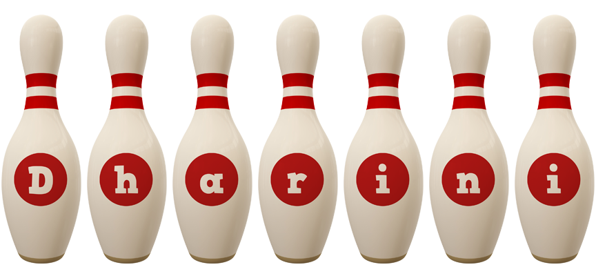 Dharini bowling-pin logo