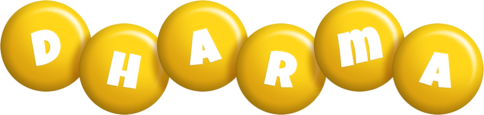 Dharma candy-yellow logo