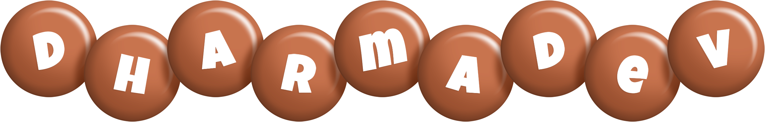 Dharmadev candy-brown logo