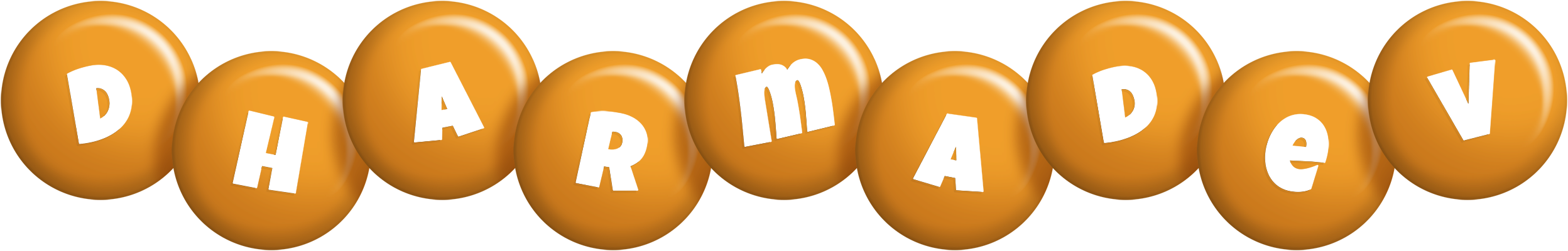 Dharmadev candy-orange logo
