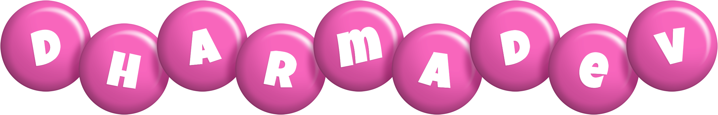 Dharmadev candy-pink logo