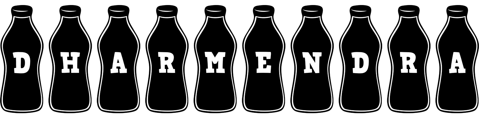 Dharmendra bottle logo
