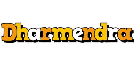 Dharmendra cartoon logo