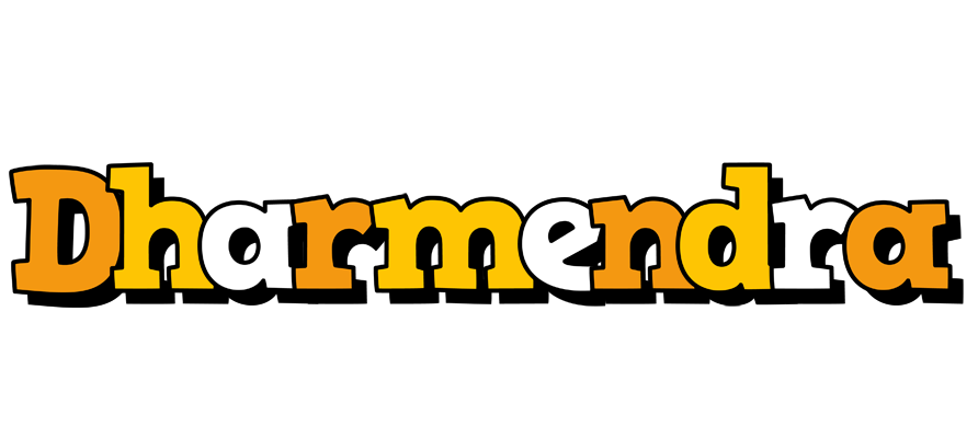 Dharmendra cartoon logo