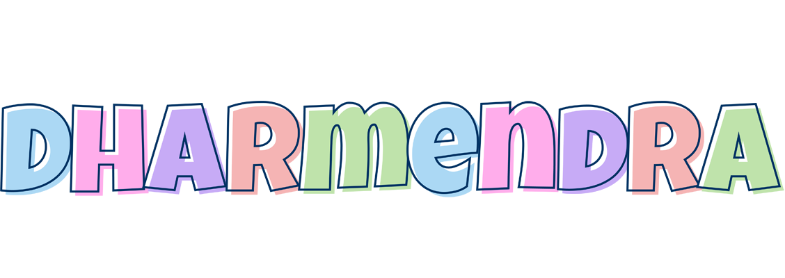 Dharmendra pastel logo