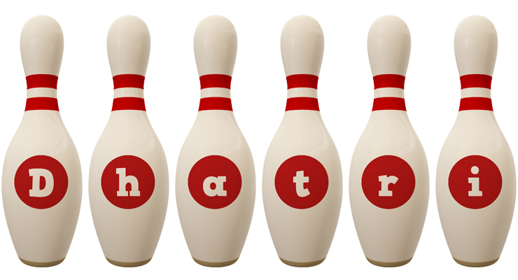 Dhatri bowling-pin logo
