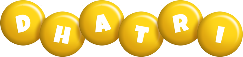 Dhatri candy-yellow logo