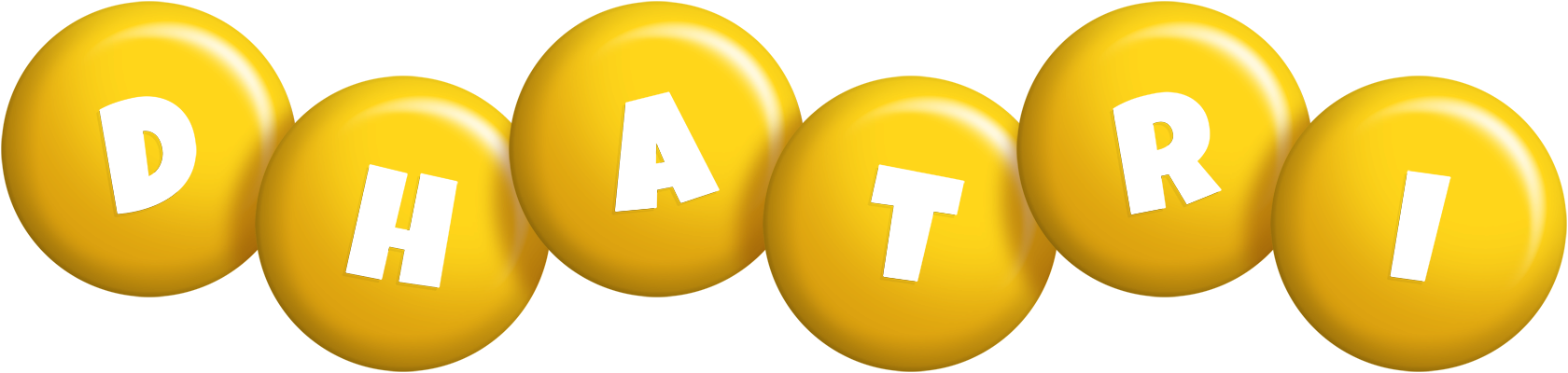 Dhatri candy-yellow logo