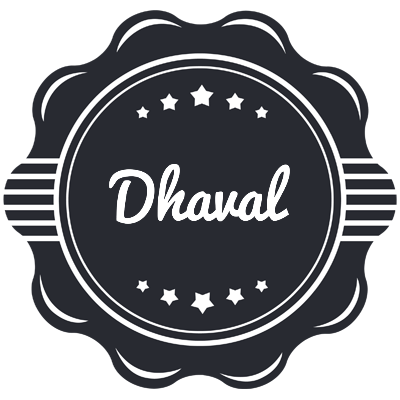 Dhaval badge logo